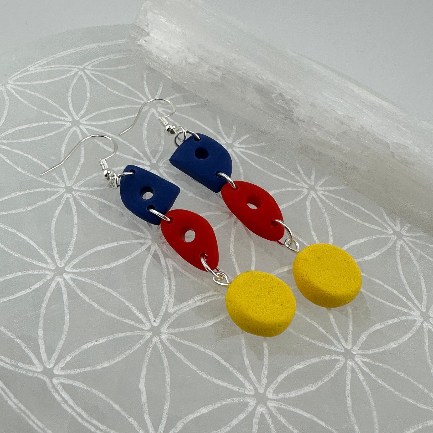 Pottery Rib/Sponge Earrings