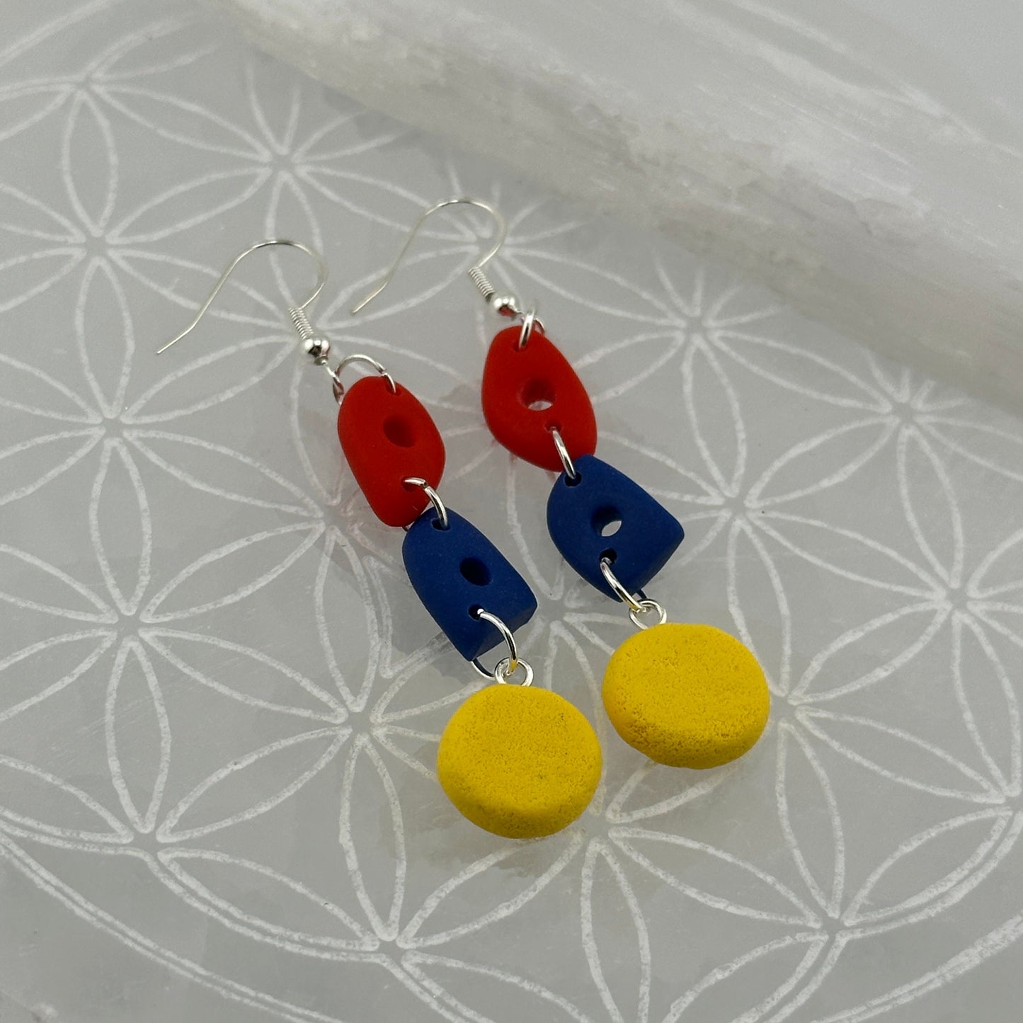 Pottery Rib/Sponge Earrings
