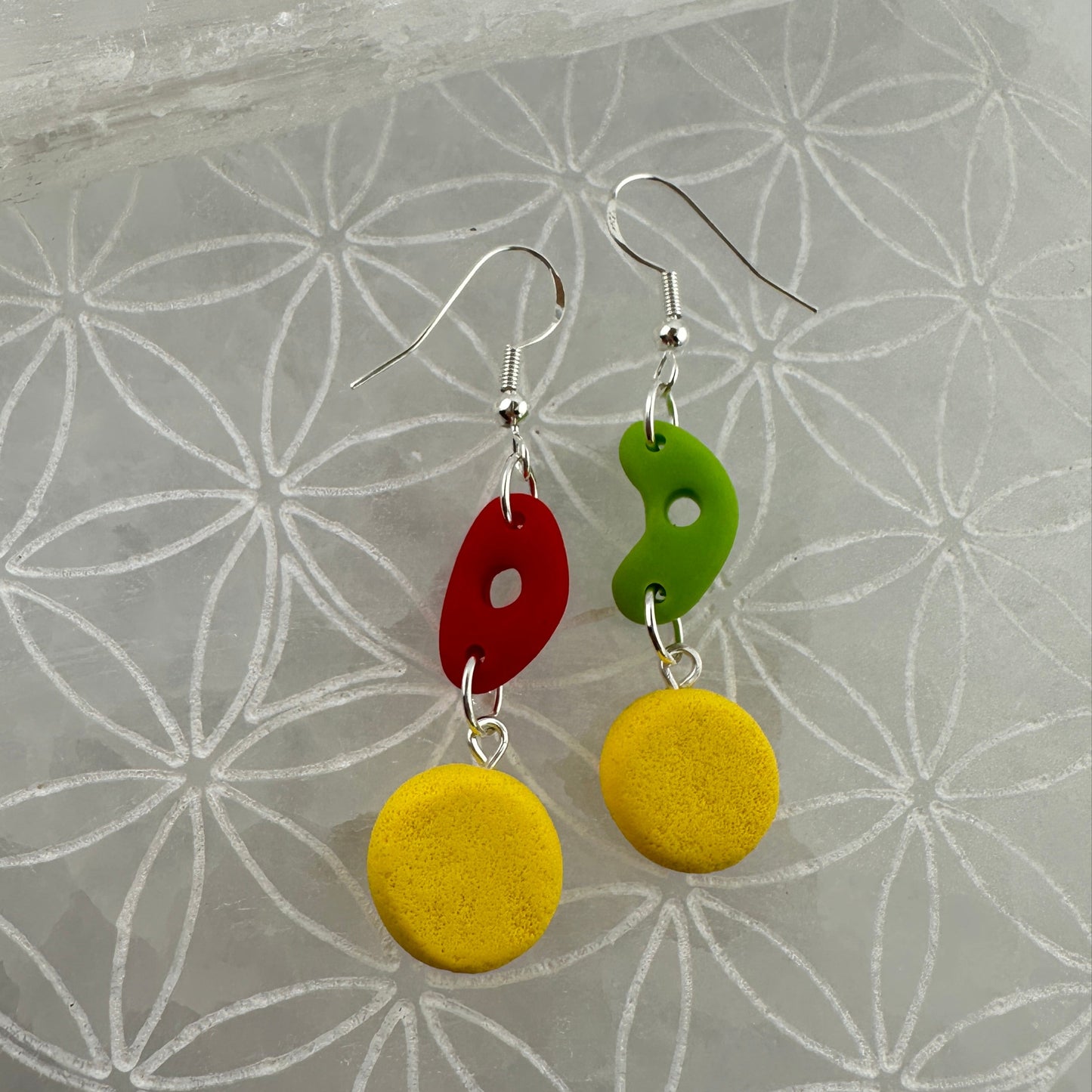 Pottery Rib/Sponge Earrings