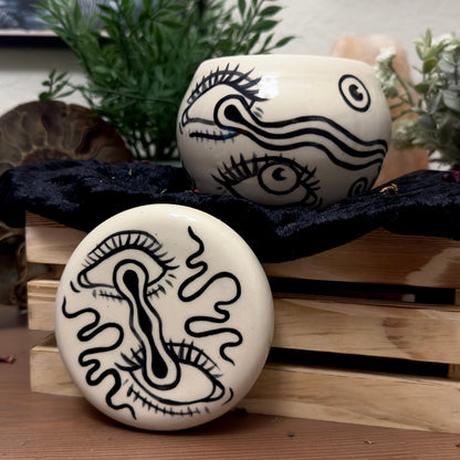 Eye Lidded Vessel