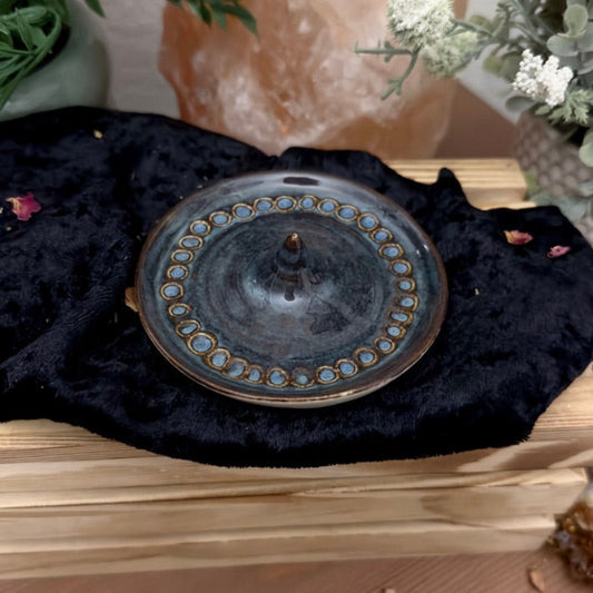 Stoned Denim Dots Ring Dish