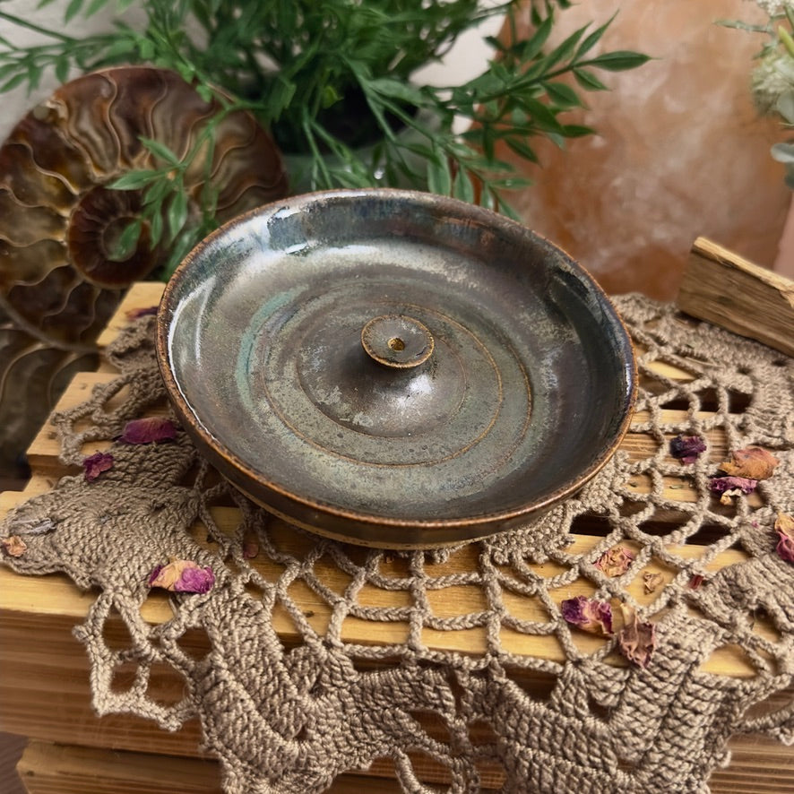 Brushed Metal - incense holder