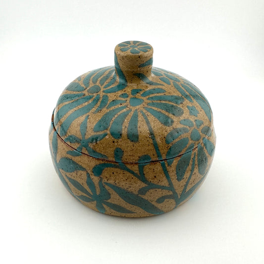 Floral Lidded Vessel