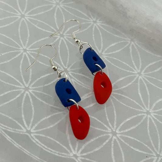 Pottery Rib/Sponge Earrings