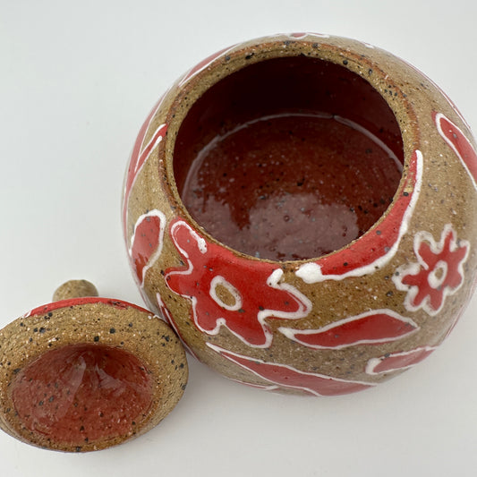 Mini Floral Lidded Vessel